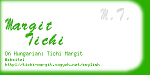 margit tichi business card